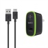 Belkin Cargador de Pared F7U001TT06-BLK, 2.1A, 1x USB 2.0, Negro/Verde