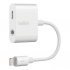 Belkin Adaptador Certificado MFi Lightning Macho - Lightning/3.5mm Hembra, Blanco, para iPad/iPhone  1