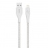 Belkin Cable de Carga Certificado BOOST↑CHARGE USB A Macho - Lightning Macho, 3 Metros, Blanco, para iPhone/iPad + Correa  2