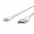 Belkin Cable de Carga Certificado BOOST↑CHARGE USB A Macho - Lightning Macho, 3 Metros, Blanco, para iPhone/iPad + Correa  4