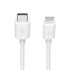 Belkin Cable de Carga Certificado MFi BOOST↑CHARGE USB C Macho - Lightning Macho, 1.2 Metros, Blanco, para iPhone/iPad  3