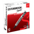 Berol Marcador Permanente Esterbrook, Punta de Cincel, Negro, 12 Piezas