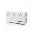 Bestek Cargador para Auto MRI2011GU, 500W, 4 Puertos USB 2.0, 3 Salidas AC, Blanco - Imagen adicional 1