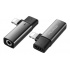 Binden Adaptador Lightning Macho - 3.5mm/Lightning Hembra, Gris, para iPod/iPhone/iPad  1