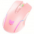 Mouse Gamer Binden Óptico 905W, Inalámbrico, USB, 3600DPI, Rosa  4