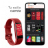 Binden Smartwatch Era Fit, Touch, iOS/Android, Rojo - Resistente al Agua  5
