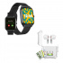 Binden Smartwatch ERA DAY, Touch, Bluetooth, Android/iOS, Negro - Incluye Audífonos Dark Booster  1