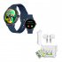 Binden Smartwatch ERA One Lite, Touch, Bluetooth, Android/iOS, Azul - Incluye Audífonos Dark Booster  2