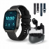 Binden Smartwatch ERA Day Line, Touch, Bluetooth 5.0, Android/iOS, Negro - Incluye Audífonos Onepods Negro  1