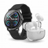 Binden Smartwatch ERA One, Touch, Bluetooth 5.0, Android/iOS, Negro - Incluye Audífonos One Pods Blanco  1