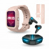 Binden Smartwatch ERA XTream X1, Touch, Bluetooth 5.0, Android/iOS, Rosa - Incluye Audífonos Dark Manta