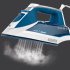 Black & Decker Plancha Even Steam IR2060, Vapor Vertical, 1200W, Suela Cerámica, Azul/Blanco  2