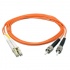 Black Box Cable Fibra Óptica OM1 Dúplex Multimodo LC Macho - ST Macho, 2 Metros, Naranja  1