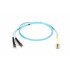 Black Box Cable Fibra Óptica OM3 ST Macho - LC Macho, 1 Metro, Azul  1