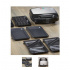 Black & Decker Wafflera/Sandwichera/Parrilla VM2000S, Negro/Plata