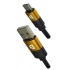 Blackpcs Cable USB A Macho - Micro USB B Macho, 1 Metro, Negro/Oro  1