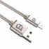 Blackpcs Cable CAGYLT2M-3 USB A Macho - Lightning Macho, 2 Metros, Plata  1