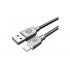 Blackpcs Cable de Carga Excelence Lightning Macho - USB A Macho, 1 Metro, Plata, para iPod/iPhone/iPad/Android  1