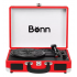 Bonn TE-001 Tornamesa, Bluetooth, Rojo  3