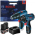 Bosch Rotomartillo de Batería con Percusión 06019G81G3, Inalámbrico, Reversible, 1/4", 127V, Negro/Azul  1