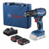 Bosch Taladro con Percusión GSB 185-LI, Inalámbrico, 1/2", 18V, Negro/Azul  1