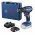Bosch Taladro de Batería con Percusión GSB 185-LI, Inalámbrico, Reversible, 1/2", 18V, Azul  1