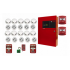 Bosch Kit Panel de Alarma Contra Incendio FPD-7024, Rojo - incluye 10 Detectores de Humo/2 Estaciones Manuales  1
