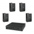 Bosch Amplificador de Audio KIT U60-4UC15-B, Alámbrico, 4 Canales, Terminales de Abrazadera, 120V  1