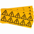 Brady Etiqueta de Voltaje Eléctrico Peligroso, 2" x 2", 100 Etiquetas, Amarillo/Negro  1