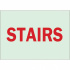 Brady Señalamiento Stairs 80028, Rojo/Blanco  1