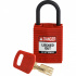 Brady Candado de Llave SafeKey, 31.7mm, Rojo