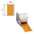 Brady Rollo de Etiquetas M71C-2000-595-RD, Transferencia Térmica, 2" x 50', Naranja, para BMP71  2