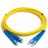 BRobotix Cable Fibra Óptica Monomodo 2x SC Macho - 2x SC Macho, 2 Metros, Amarillo  2