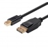 BRobotix Cable DisplayPort 1.2 Macho - Mini DisplayPort Macho, 1.8 Metros, Negro  1