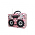 BRobotix Bocina Boom Box con Radio, 2.0, 10W (5W + 5W) RMS, Rosa Militar  1
