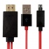 BRobotix Cable para Tablet MHL, HDMI Macho - USB/micro USB Macho, Negro/Rojo  1