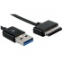 BRobotix Cable USB 3.0 Macho - USB 40p Macho, 1.5 Metros, Negro, para Tablet ASUS  2