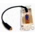 BRobotix Tapa SVGA + Audio 3.5mm, 1 Puerto Conector Hembra, Blanco - Imagen adicional 1