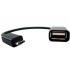 BRobotix Adaptador Micro USB B Macho - USB A Hembra, 10cm, Negro  2