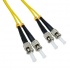 BRobotix Cable Fibra Óptica Monomodo 2x ST Macho - 2x ST Macho, 2 Metros, Amarillo  2