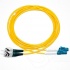 BRobotix Cable Fibra Óptica Monomodo 2x LC Macho - 2x ST Macho, 3 Metros, Amarillo  1