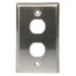 BRobotix Placa Industrial de Pared, 2 Puertos, Plata  1
