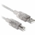 BRobotix Cable USB Macho - USB-B Macho, 4.5 Metros, Transparente  1