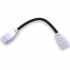 BRobotix Cable HDMI Hembra - HDMI Hembra, 12cm, Negro/Blanco  2