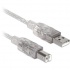 BRobotix Cable USB Macho - USB-B Macho, 3 Metros, Transparente  1