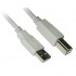 BRobotix Cable USB A Macho - USB B Macho, 4.5 Metros, Gris  1