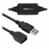 BRobotix Cable de Extensión USB Macho - USB Hembra, 20 Metros, Negro  1