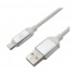 BRobotix Cable USB A Macho - Micro USB A Macho, 1.25 Metros, Blanco  2