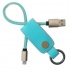 BRobotix Cable de Carga USB A Macho - Lightning Macho, 25cm, Azul, para iPhone/iPad  1