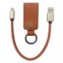 BRobotix Cable de Carga USB A Macho - Lightning Macho, 25cm, Café, para iPhone/iPad  2
